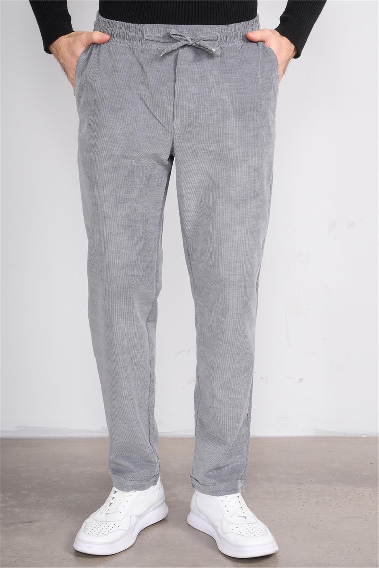 Erpant Normal Kalıp Gri Jogger Pantolon