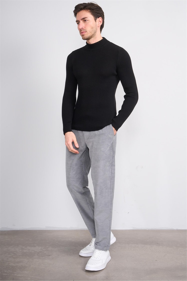 Erpant Normal Kalıp Gri Jogger Pantolon