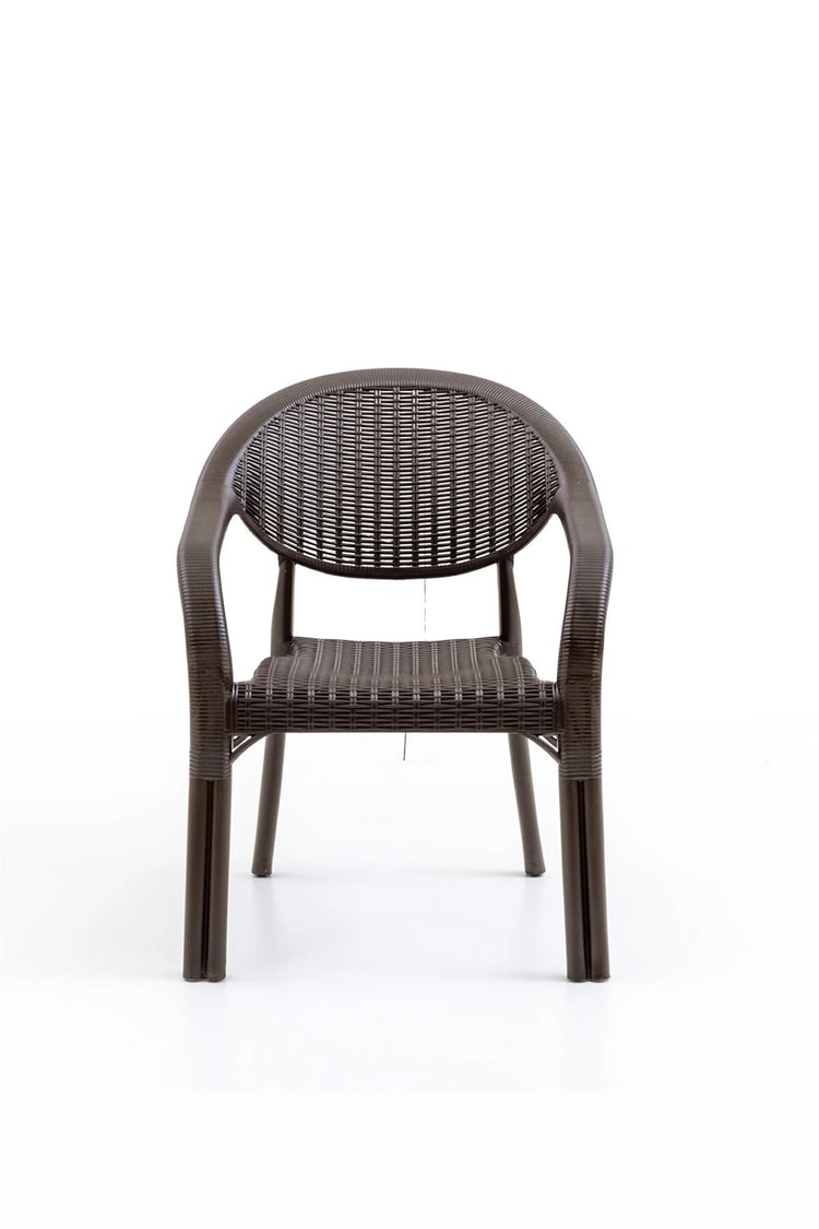 Evdemo Bamboo 4'lü Rattan Sandalye Kahve