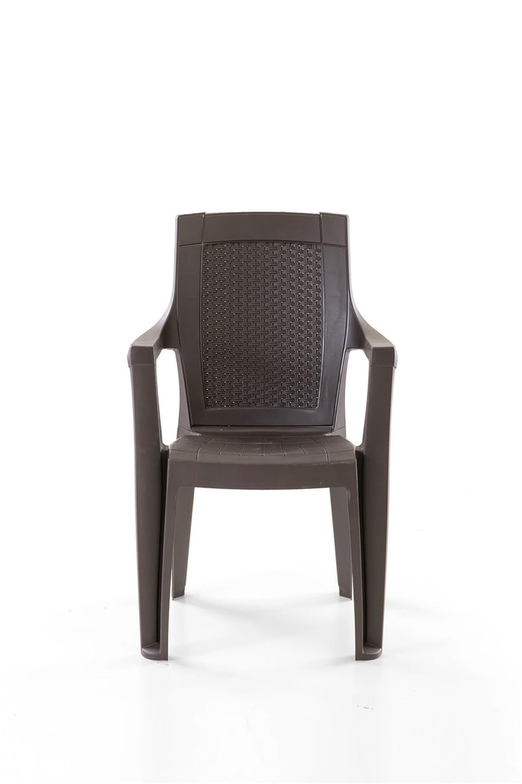 Evdemo Efes 2'li Rattan Sandalye Kahve