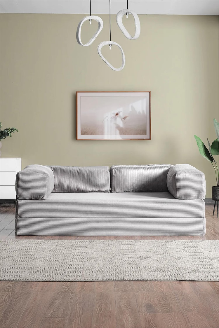 Evdemo Lounge Aktivite Koltuğu Çok Amaçlı Koltuk Yatak Gri