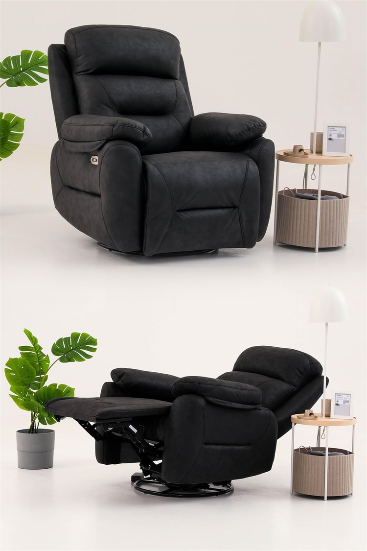 Eymense Comfort Elektrik Mekanizmalı TV Baba Koltuğu Antrasit