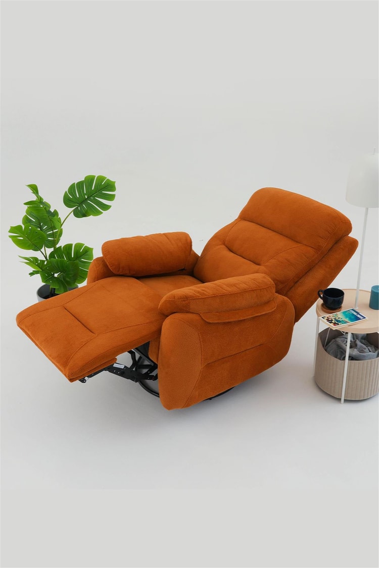 Eymense Comfort Elektrik Mekanizmalı TV Baba Koltuğu Turuncu