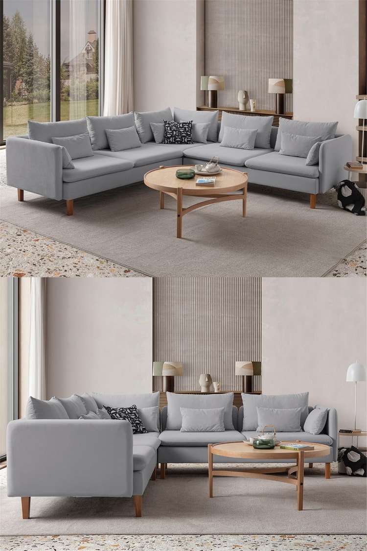 Eymense Flexy L Köşe Takımı Gri
