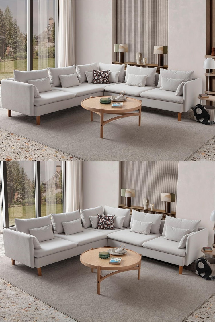 Eymense Flexy L Köşe Takımı Krem