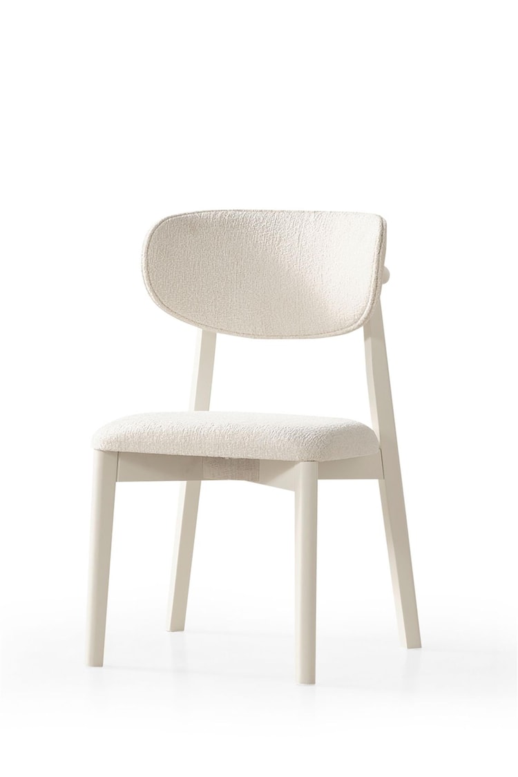 Eymense Petek Modern 4 Sandalyeli Açılır Masalı Yemek Masası Takımı Krem