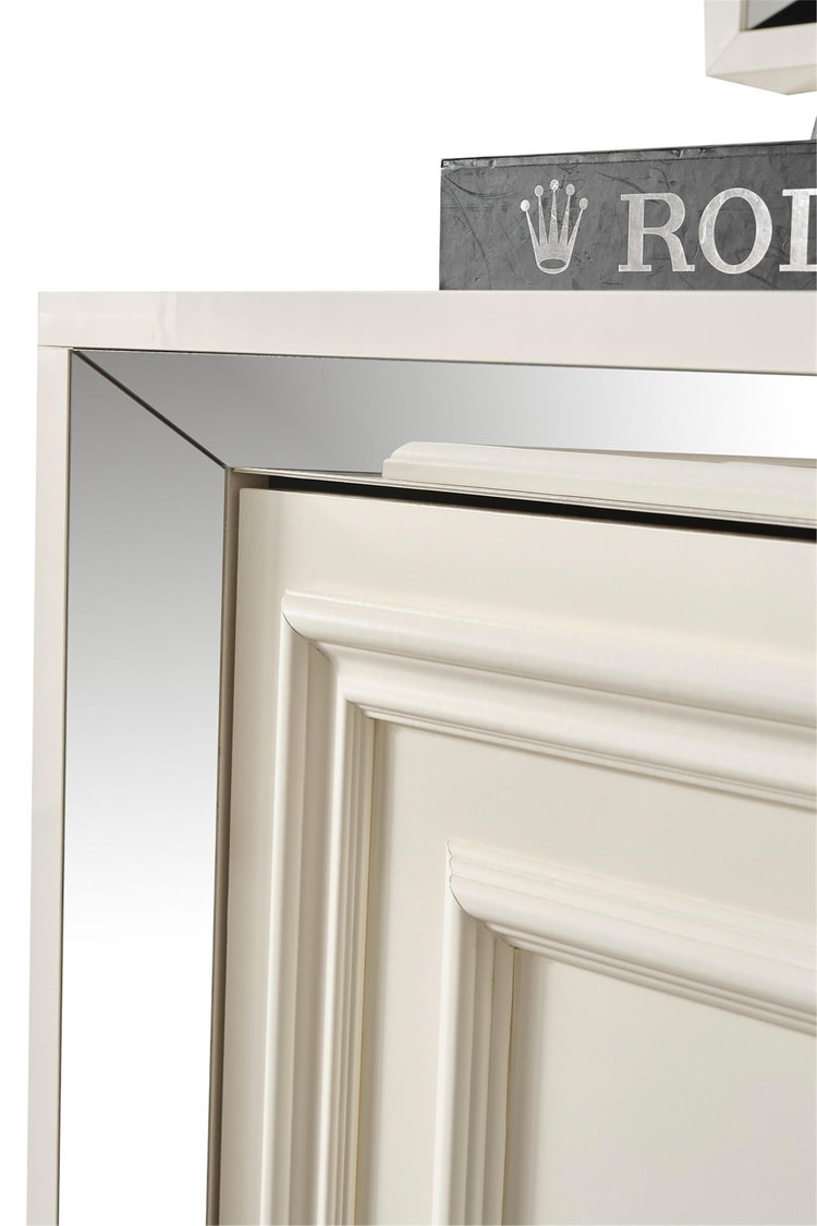 Eymense Rosa Silver Modern Konsol Beyaz