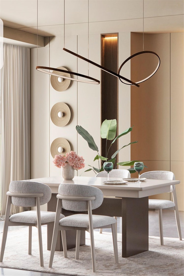 Eymense Zen 4 Sandalyeli Modern Yemek Masa Takımı Krem