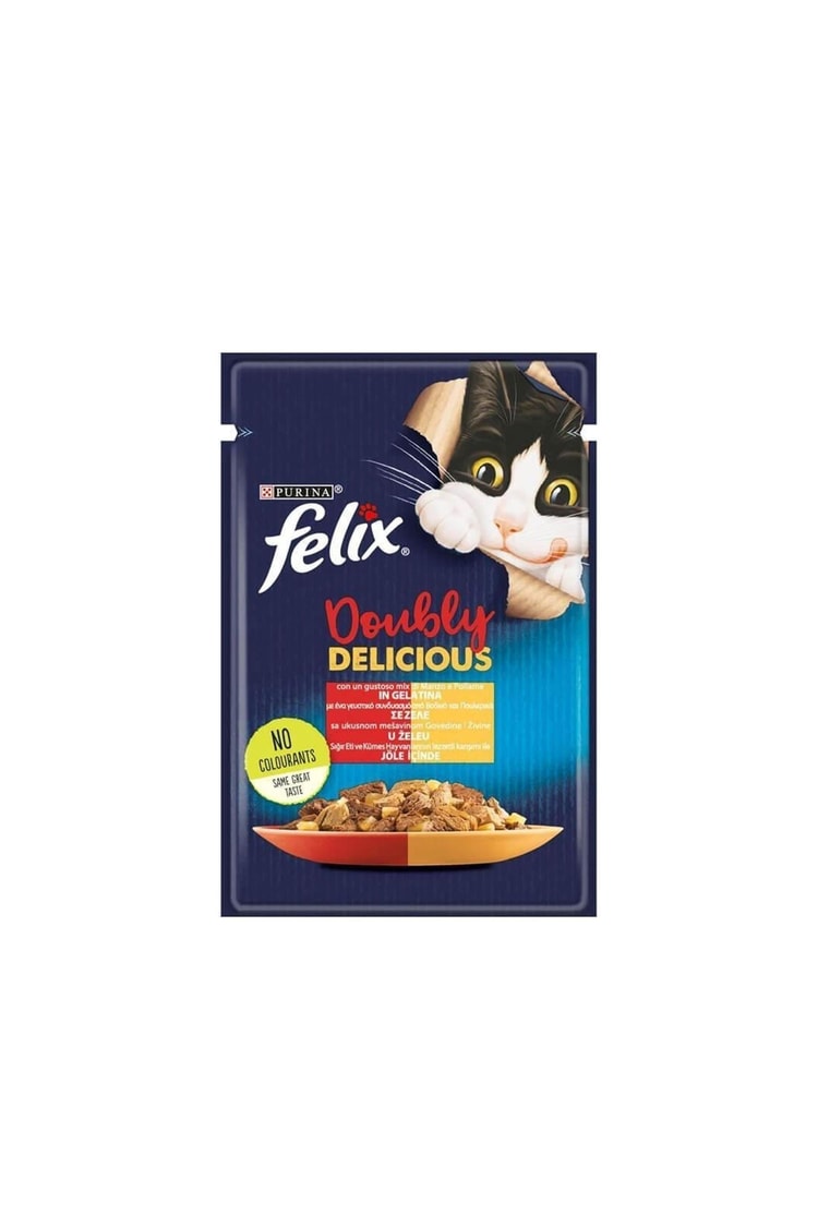 FELIX 85 GR KEDI MAMASI SENSATION SIGIR VE TAVUK ETLI POUCH