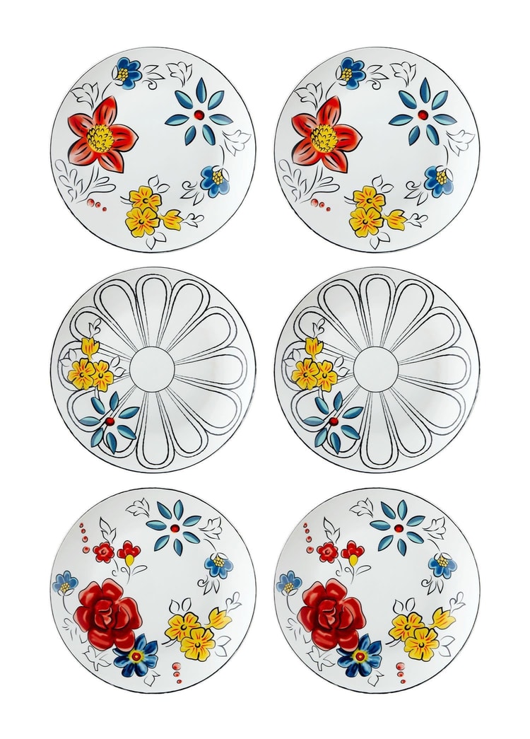 Fiore Pasta Tabağı 6 Kişilik