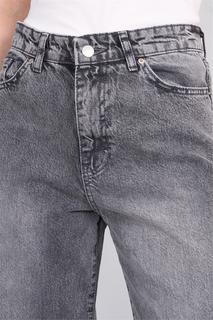 Fithit 7810 Bayan Jean Maria Wide Leg Pantolon Kar Gri