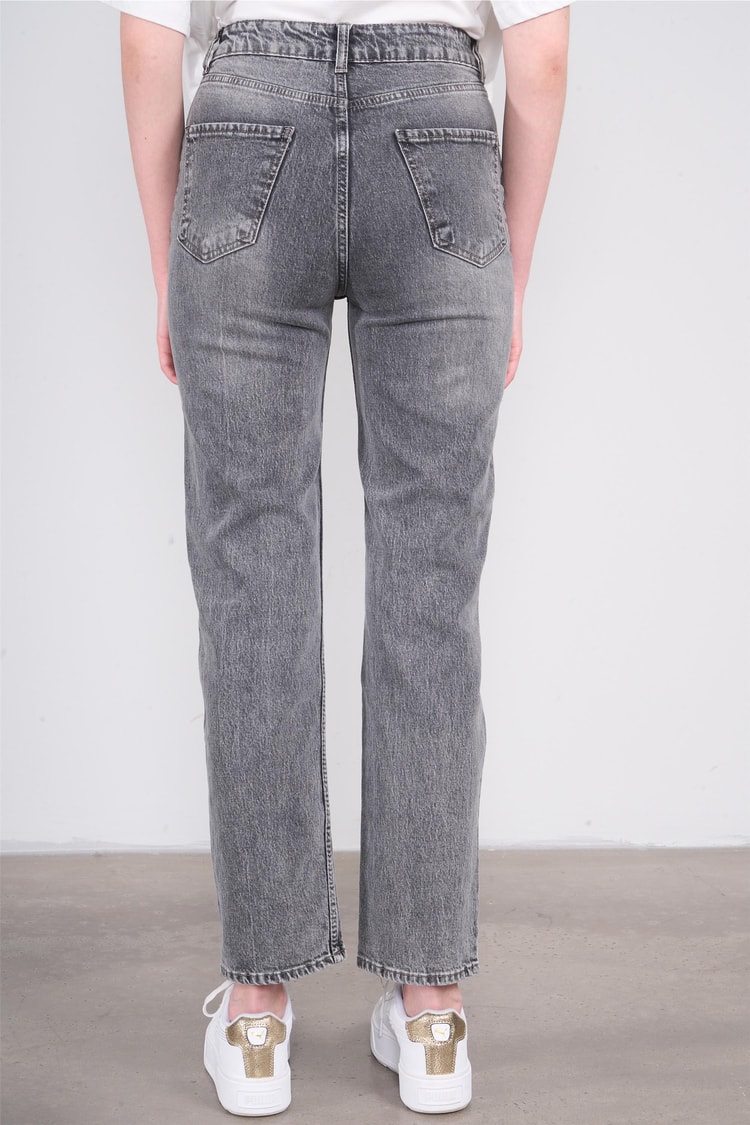 Fithit 7813 Bayan Kelly Straight Jean Pantolon Antrasit
