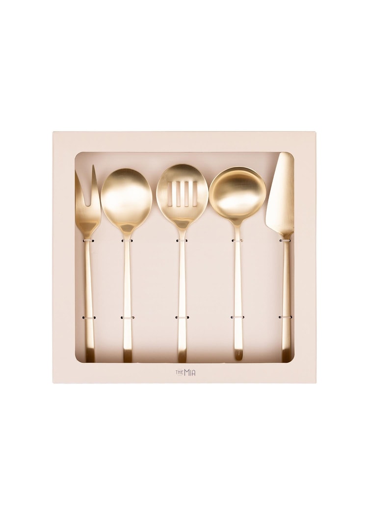 Giallo Servis Seti Şampanya Gold 5 Parça