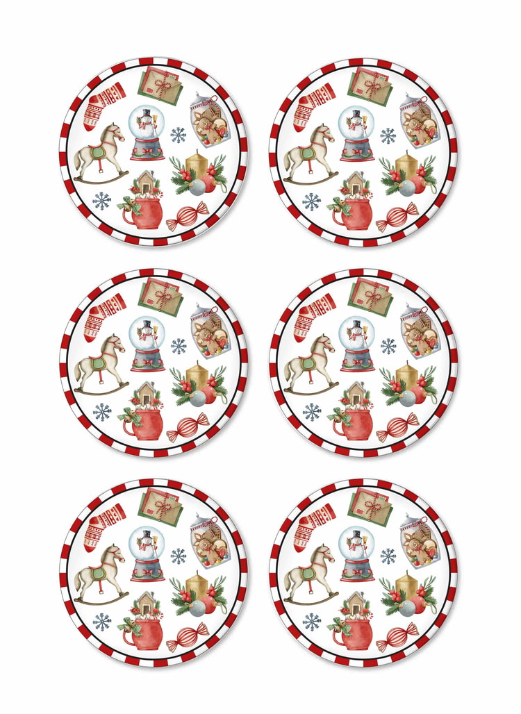 Globe Pasta Tabağı 6 Lı Set 19 cm NEW028