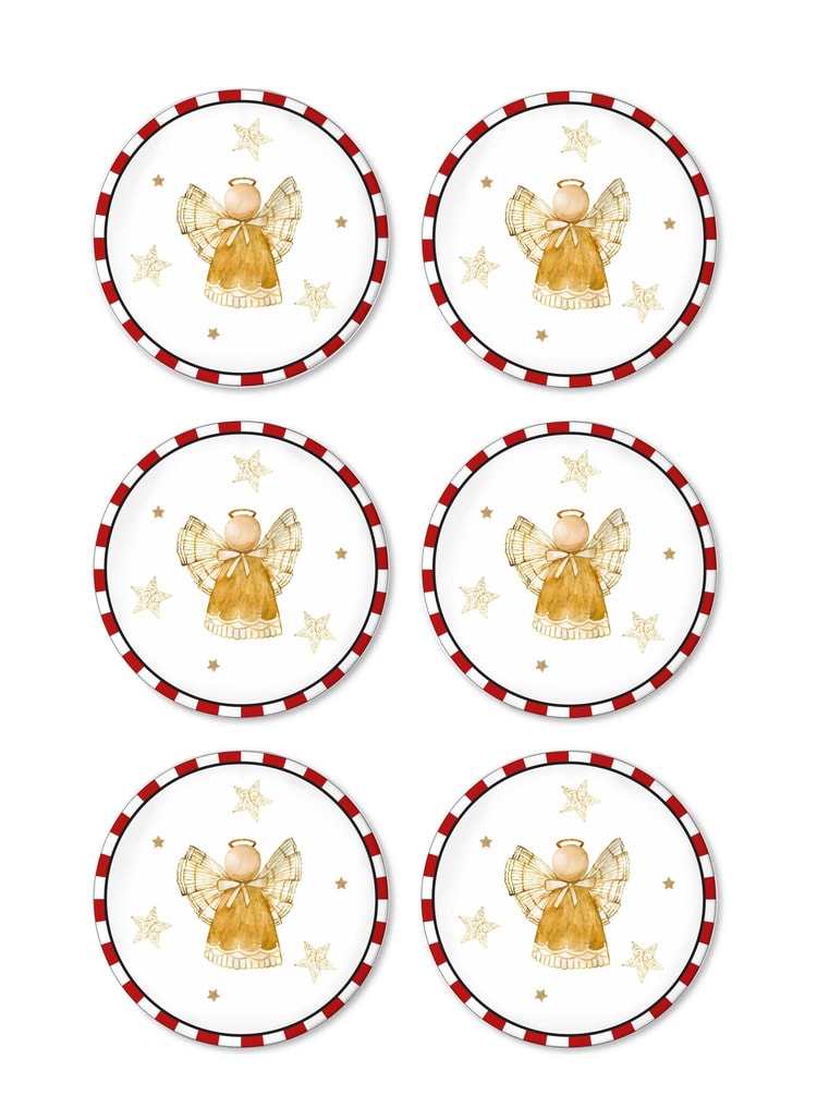 Globe Pasta Tabağı 6 Lı Set 19 cm NEW029