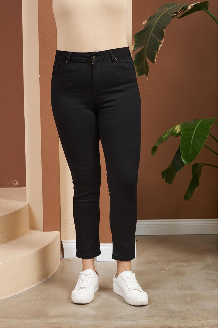 Golbası K26 1492 1 Sıyah Kadın Kot Pantolon