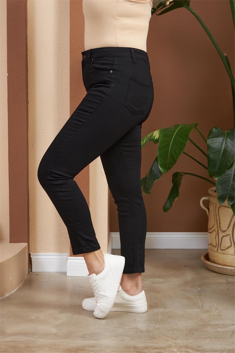 Golbası K26 1492 1 Sıyah Kadın Kot Pantolon