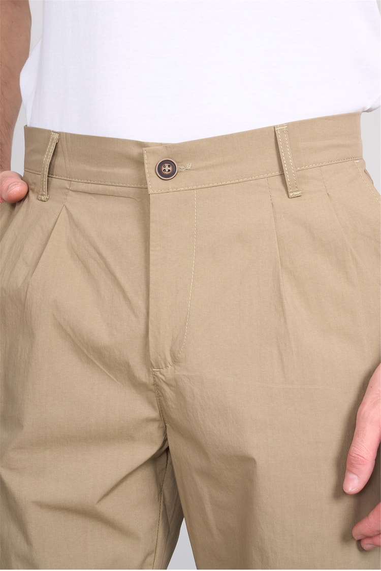 Gülener Y26 207 Bej Erkek Micro Pileli Pantolon S-Xl