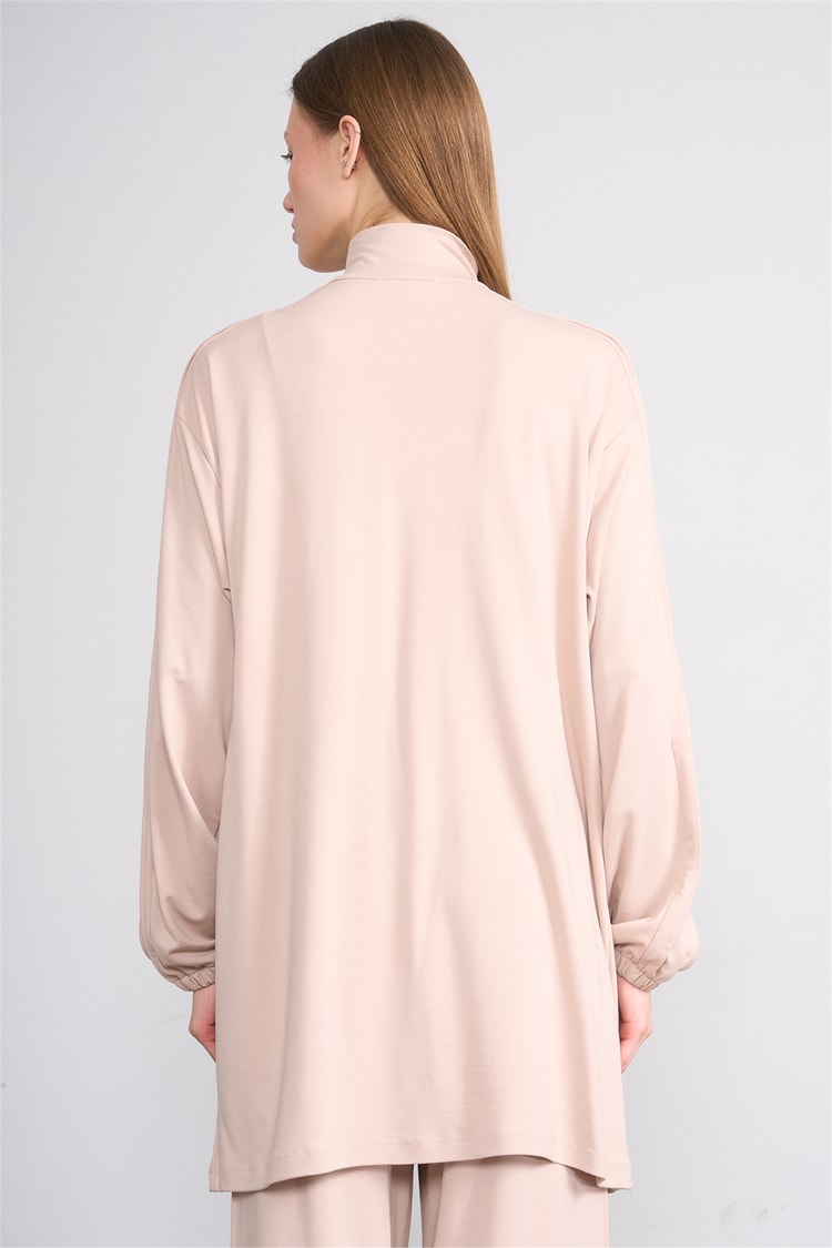 Hisset Y26 Tk2541 Bej Kadın Melisa Pantolonlu İkili Takım 38-44