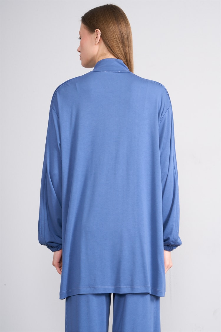Hisset Y26 Tk2541 İndigo Kadın Melisa Pantolonlu İkili Takım 38-44
