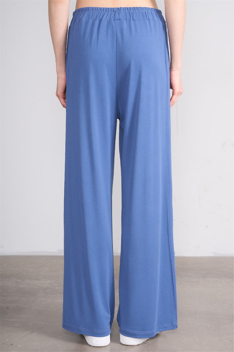 Hisset Y26 Tk2541 İndigo Kadın Melisa Pantolonlu İkili Takım 38-44