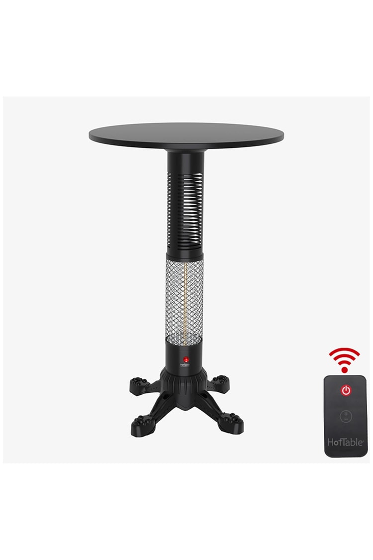 Hottable Bar / Bistro Isıtıcılı Masa Ayağı Tekno Pub Plus 2000 Watt (Manuel ve U.Kumandalı 5 kademe Isı Ayarı - 7000 Saat Lamba Ömrü)
