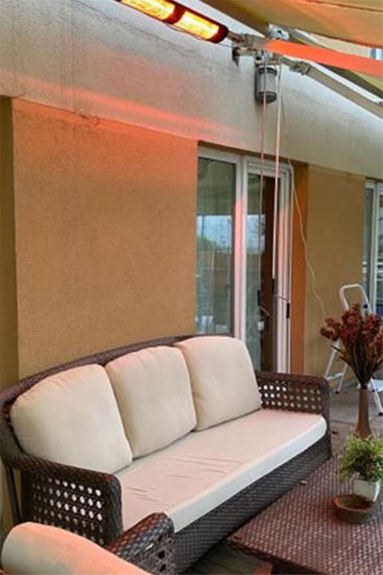 Hottable Classic Plus Duvar Tipi Dış Mekan İnfrared Isıtıcı 4000 Watt (U.kumandalı 5 kademe Isı ayarı)