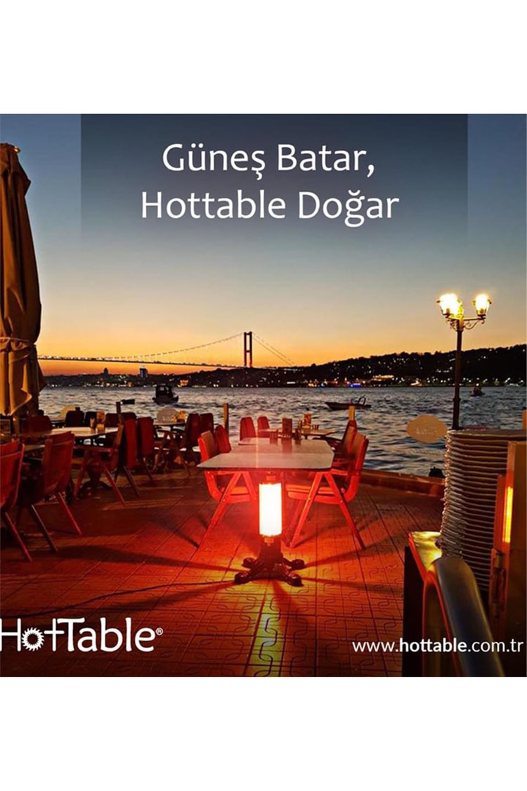 Hottable Isıtıcılı Masa Ayağı Tekno 1500 Watt 7000 Saat Lamba Ömrü