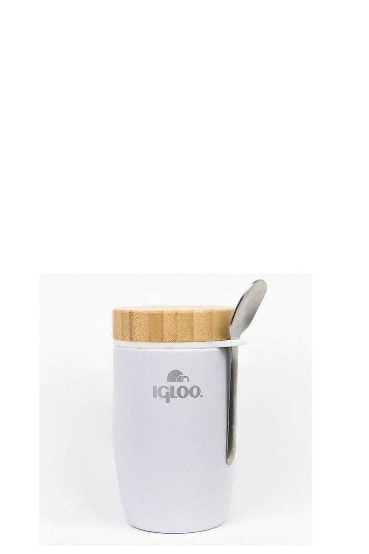 Igloo Bamboo Yemek Termosu 500ml-BEYAZ