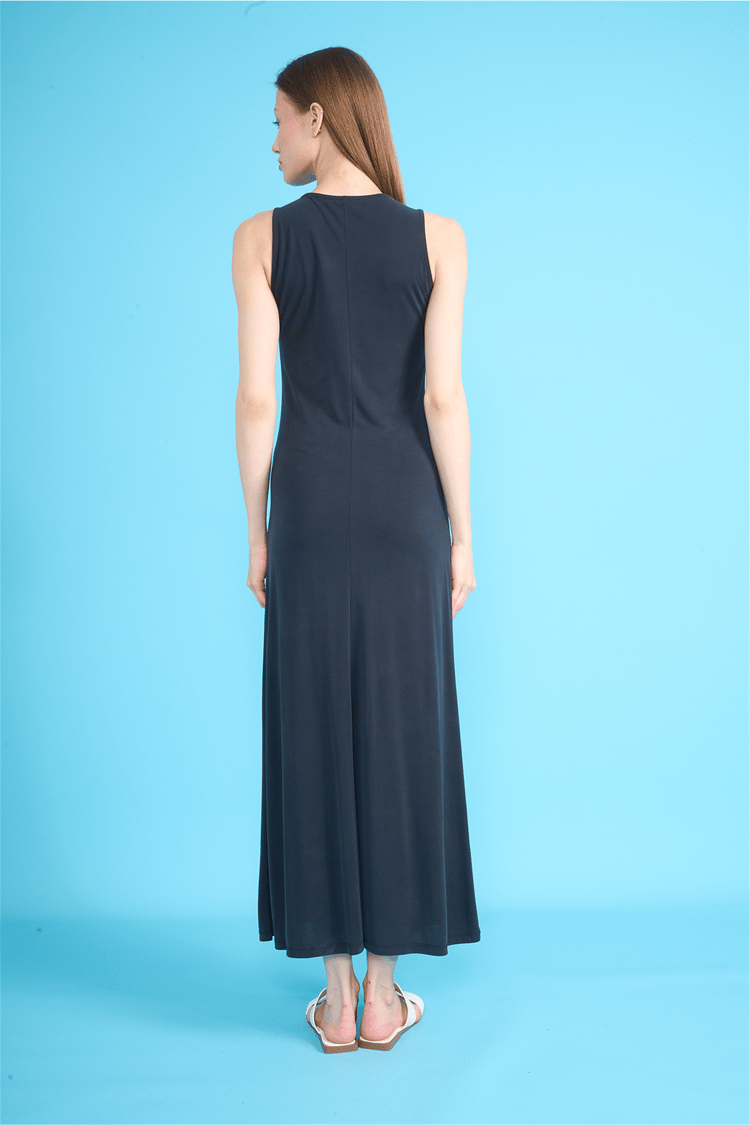 İkoll 1004309 Siyah Kadın Modal Maxi Elbise