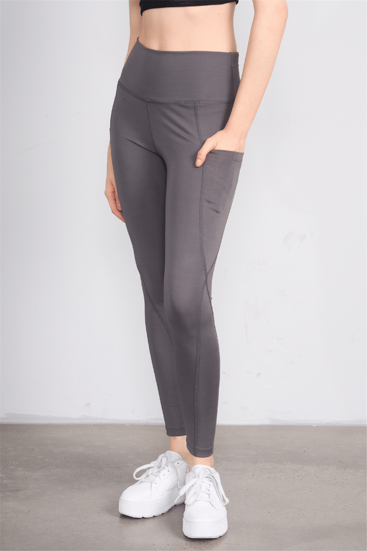 Jeneric Y26 21206 Füme Kadın Log Dikişlı Tayt S-Xl