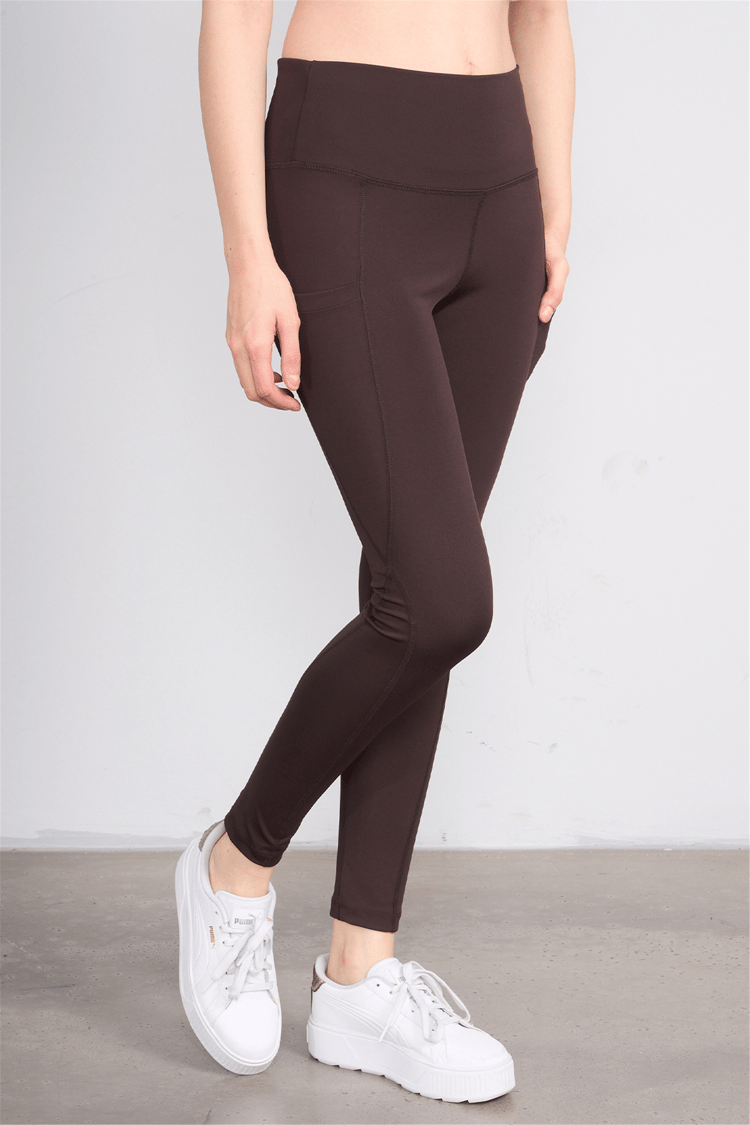Jeneric Y26 21206 Kahverengı Kadın Log Dikişlı Tayt S-Xl