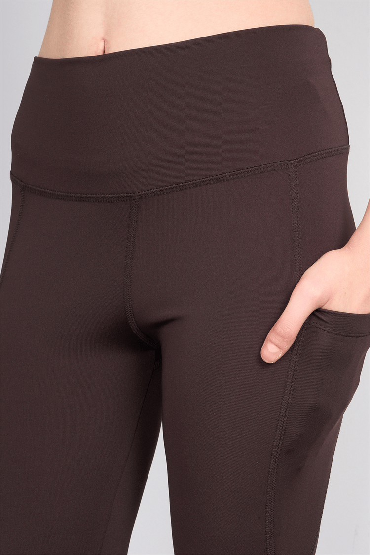 Jeneric Y26 21206 Kahverengı Kadın Log Dikişlı Tayt S-Xl