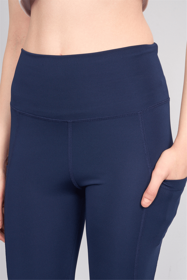 Jeneric Y26 21206 Lacivert Kadın Log Dikişlı Tayt S-Xl