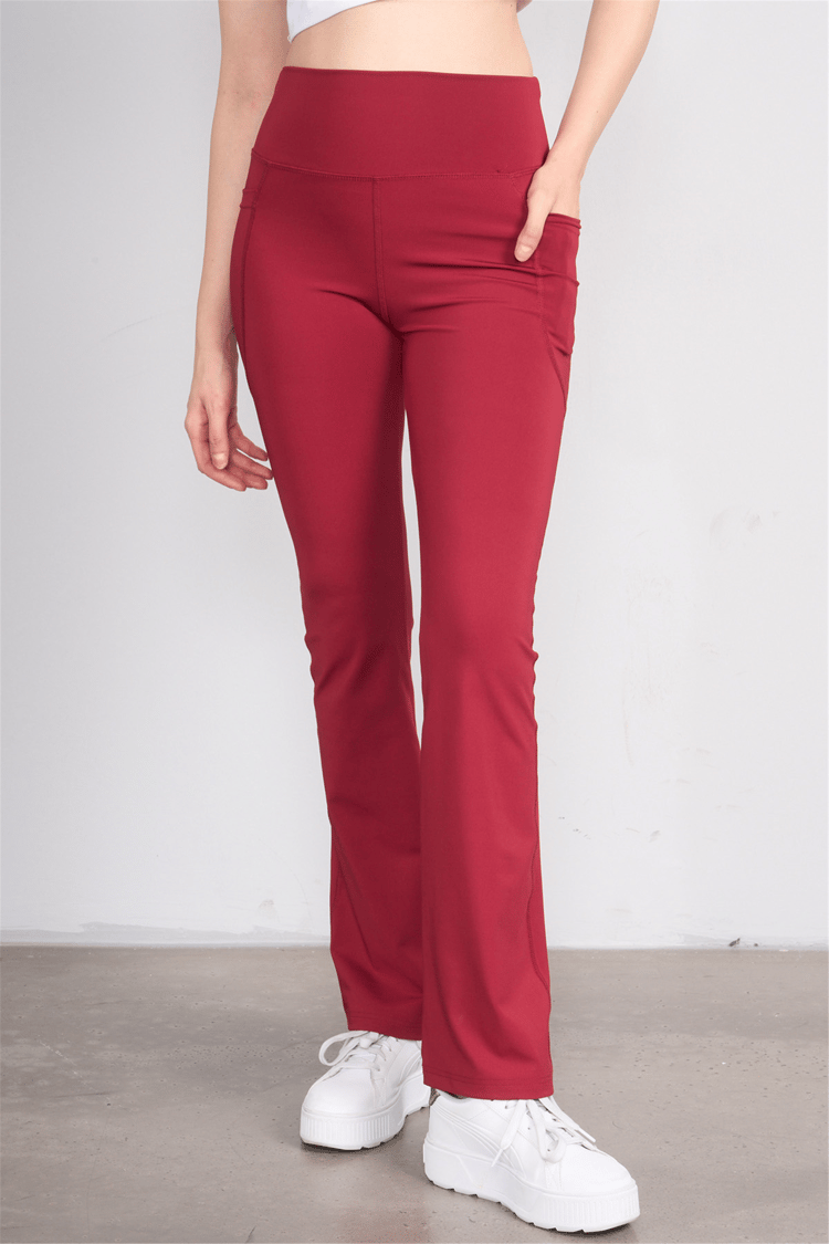 Jeneric Y26 21299 Bordo Kadın İspanyol Tayt S-Xl