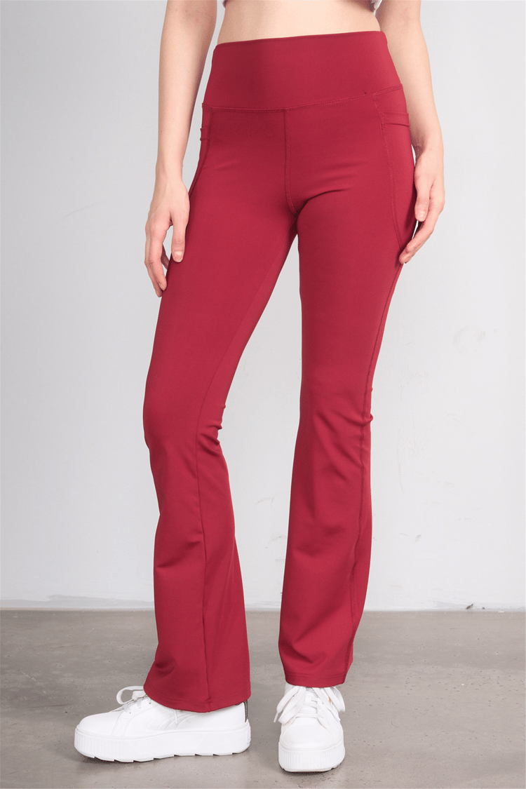Jeneric Y26 21299 Bordo Kadın İspanyol Tayt S-Xl