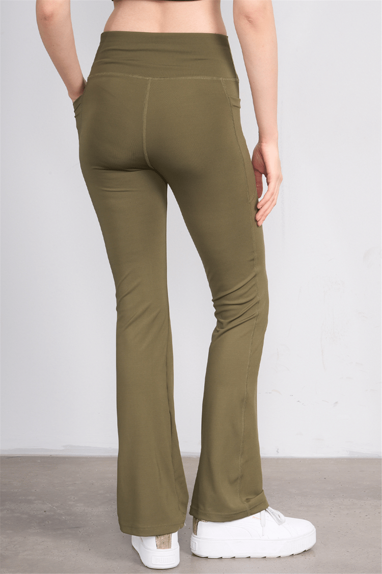 Jeneric Y26 21299 Haki Kadın İspanyol Tayt S-Xl