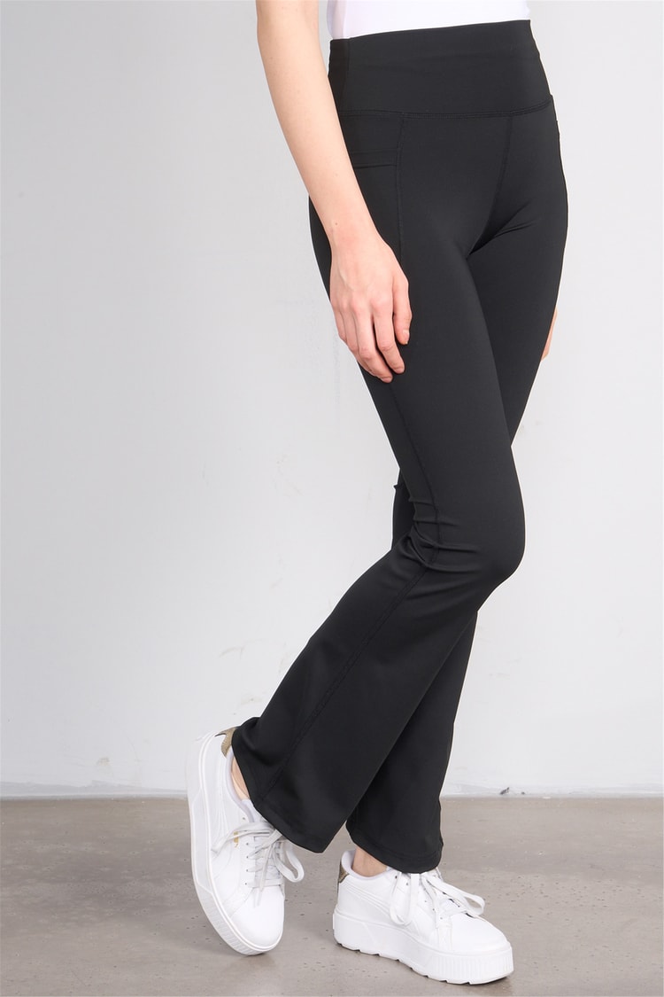Jeneric Y26 21299 Siyah Kadın İspanyol Tayt S-Xl