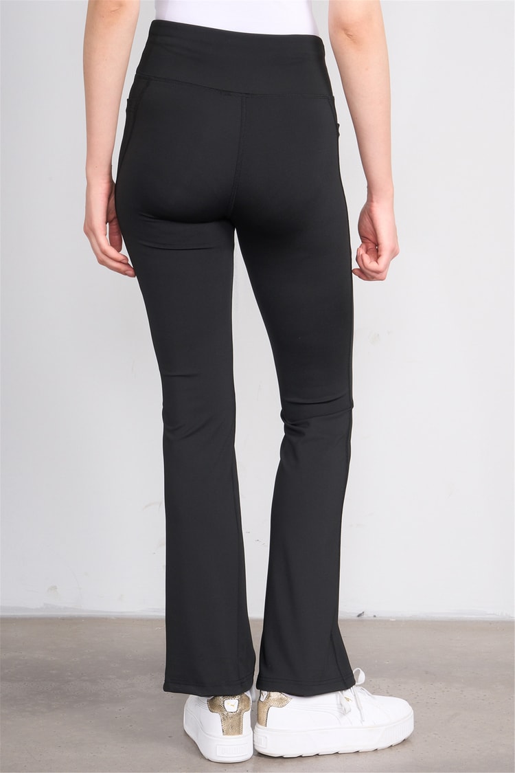 Jeneric Y26 21299 Siyah Kadın İspanyol Tayt S-Xl