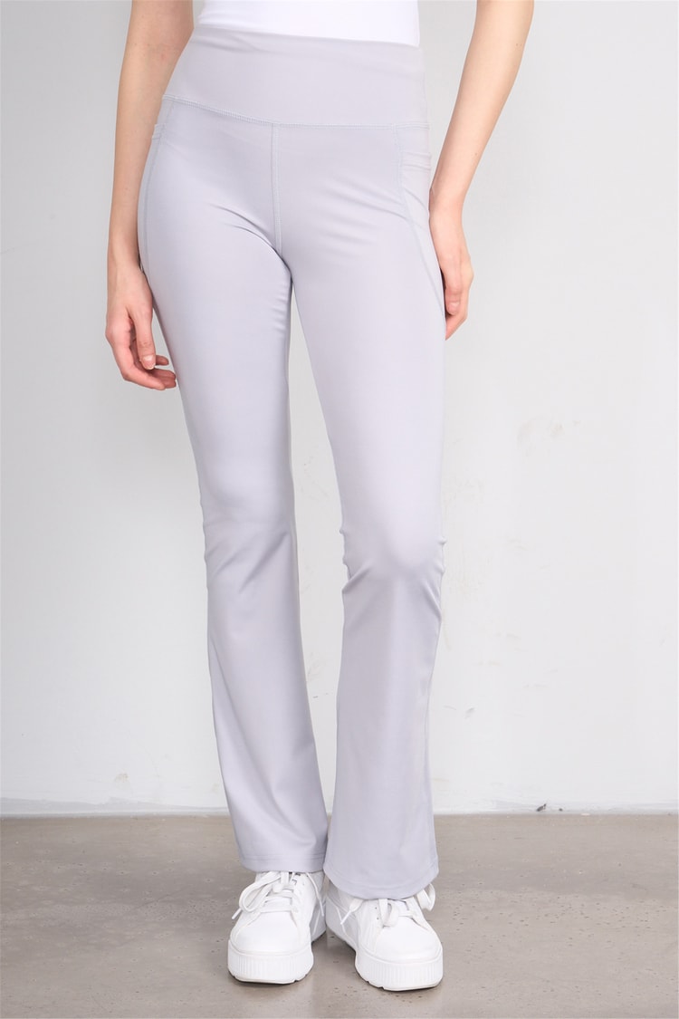 Jeneric Y26 21364 Açık Gri Kadın Dar Paca Tayt S-Xl