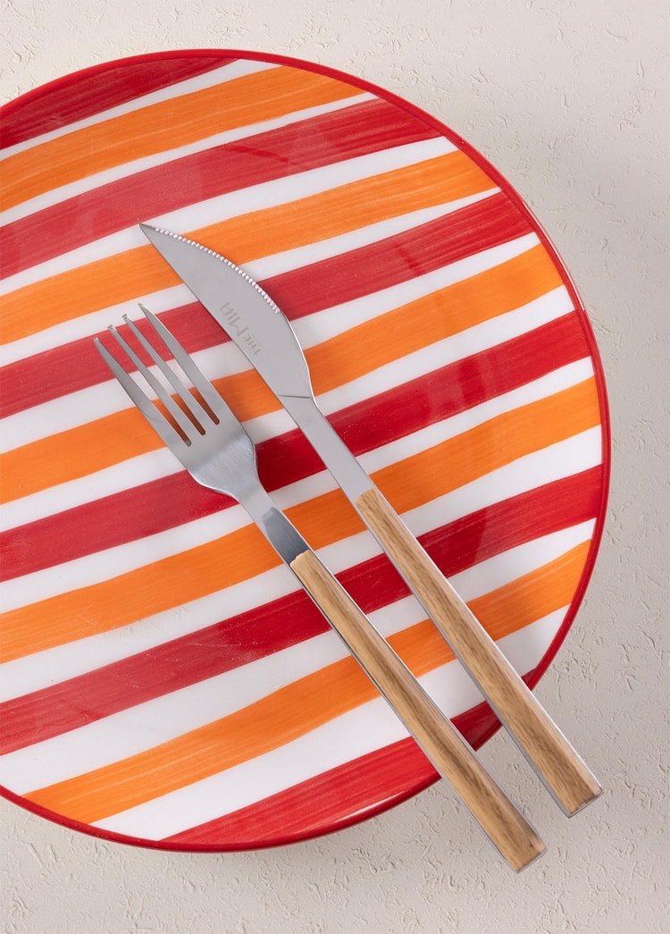 Joy Pasta Tabağı 6lı Set Kırmızı 19 cm