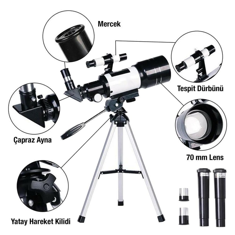 Jwin JT-30070 Tripodlu Teleskop