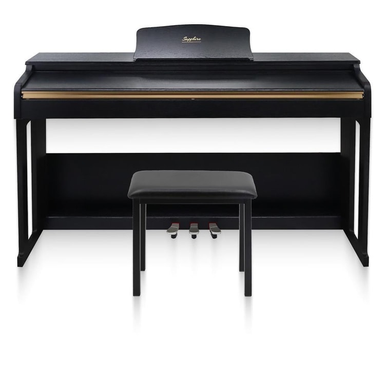 Jwin Sapphire SDP-214 Çekiç Aksiyonlu 88 Tuşlu Dijital Piyano + Tabure - Siyah
