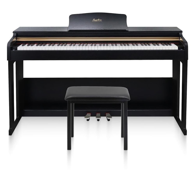 Jwin Sapphire SDP-214 Çekiç Aksiyonlu 88 Tuşlu Dijital Piyano + Tabure - Siyah
