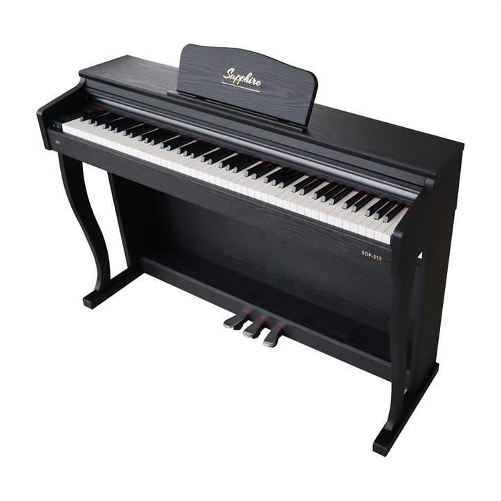 Jwin Sapphire SDP-215 Çekiç Aksiyonlu 88 Tuşlu Dijital Piyano + Tabure - Siyah