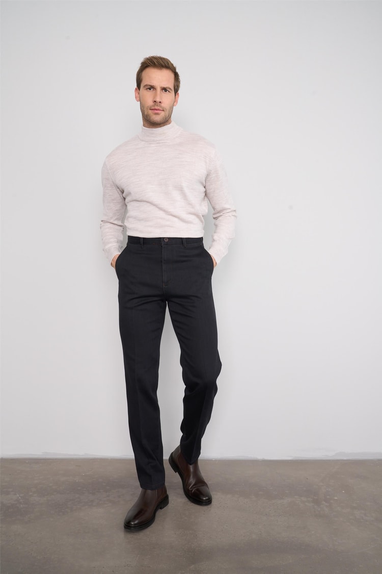 Kagı Mılano Sıyah Tencel Pantolon