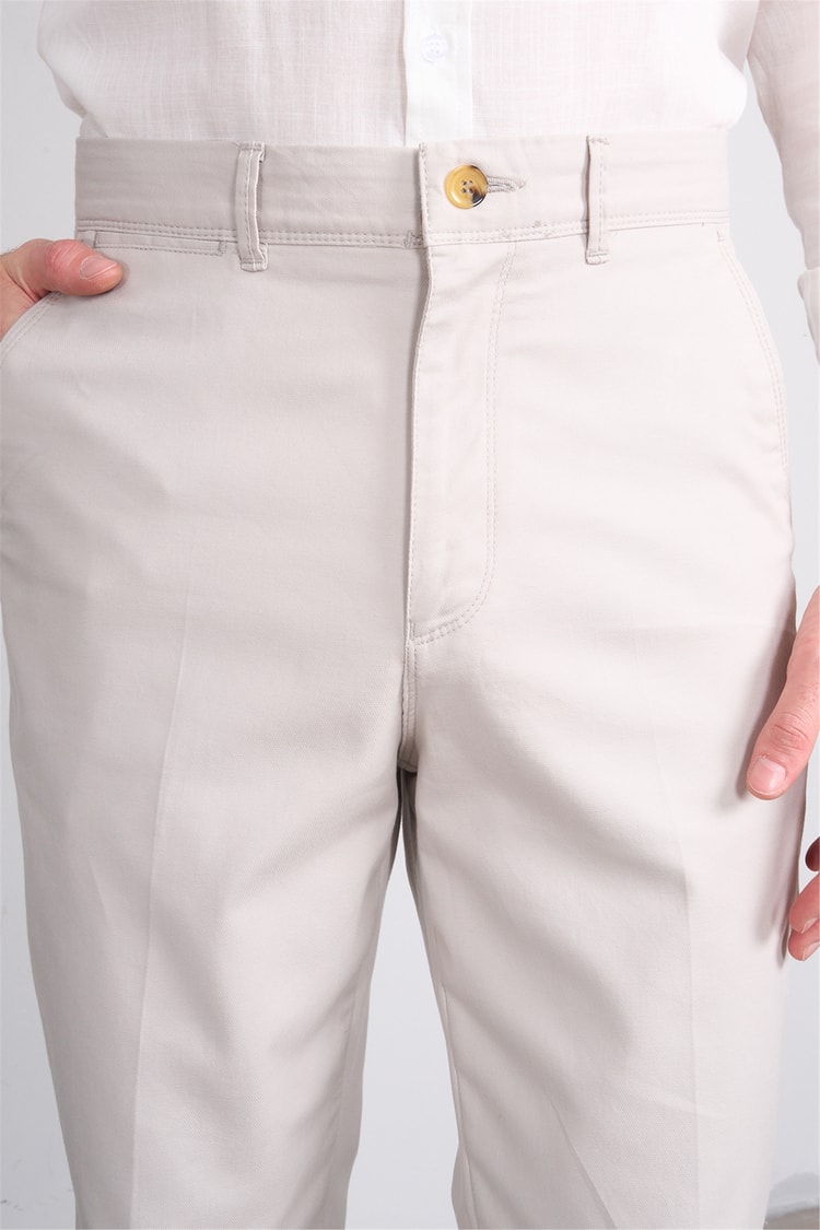 Kagi Y26 Cordoba Keten Pantolon Bej