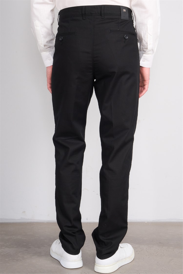 Kagi Y26 Cordoba Keten Pantolon Siyah