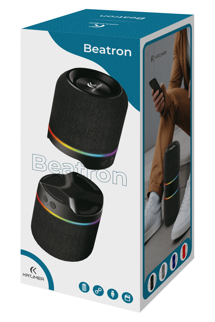 KATJMER BEATRON Bluetooth Hoparlör RGB Işıklı TWS Destekli Taşınabilir Speaker
