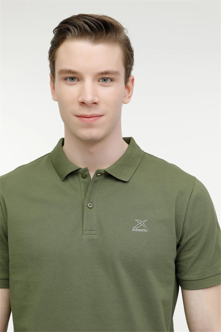 Kınetıx A10150995808010 4M M-Sn328 T-Shirt 4Fx Haki Erkek Polo T-Shirt